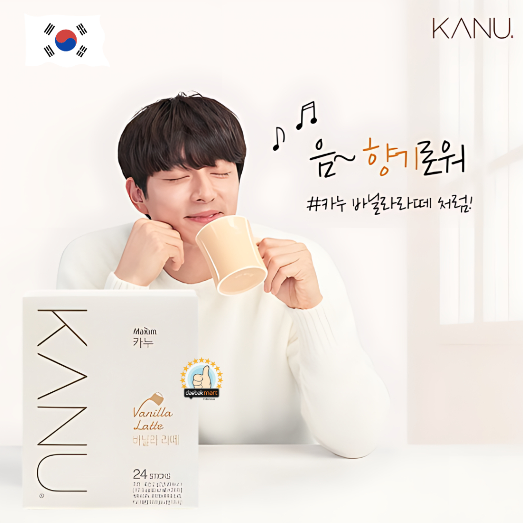

MAXIM KANU KOREA Coffee Latte rasa Vanilla (17.3g 1box 24stick)