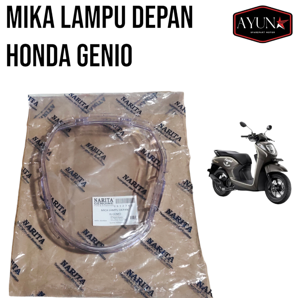 Mika lampu depan honda Genio mika kaca lampu depan bening Genio Narita mika lampu Genio