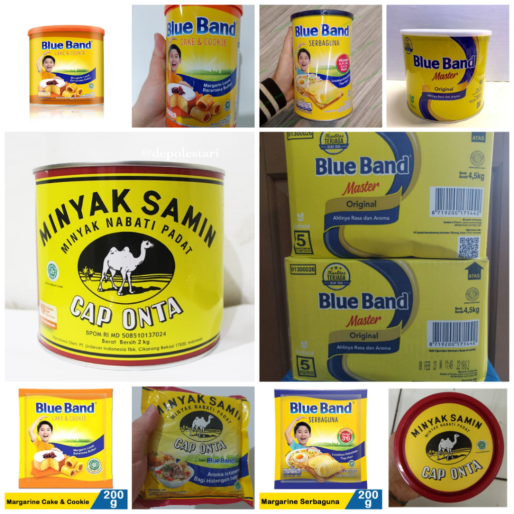 

blue band varian kemasan minyak samin butter mentega master serbaguna original halal