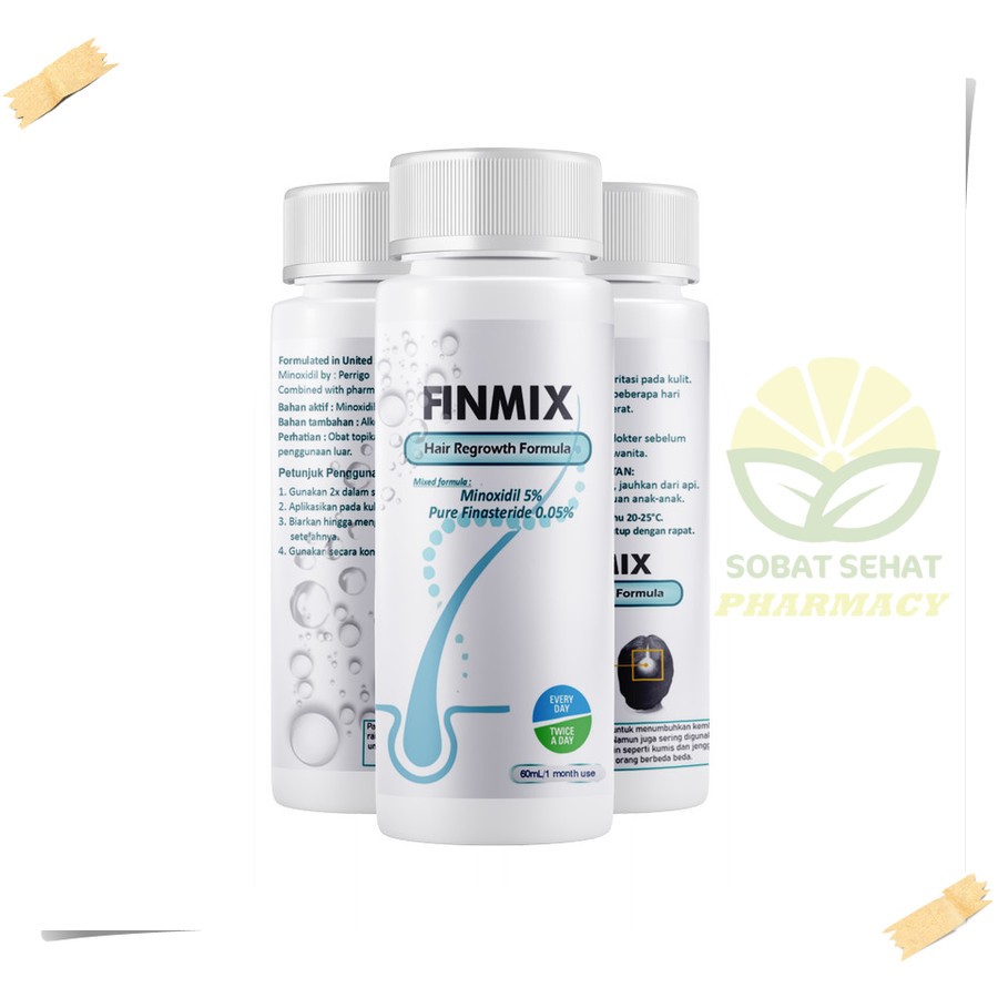 BEST SELLER  FINMIX Minoxidil 5% Finas 0.05% 30mL Penumbuh Rambut Original USA Terbukti Menumbuhkan 