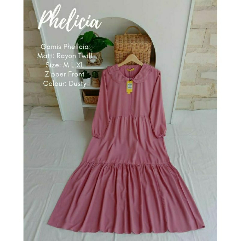 Gamis Rayon Phelicia (READY)