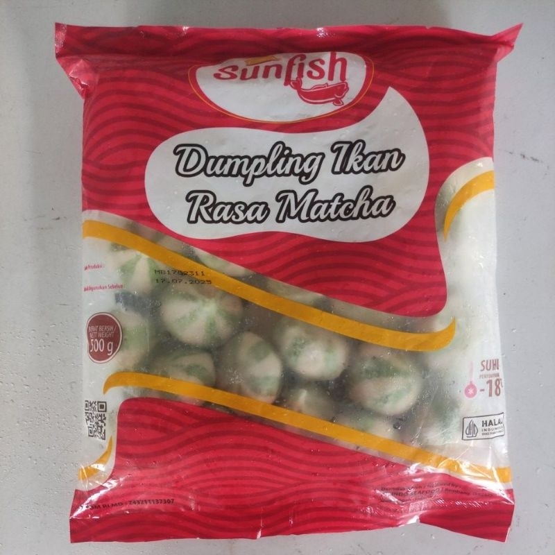 

SUNFISH Dumpling Ikan Rasa Matcha 500g