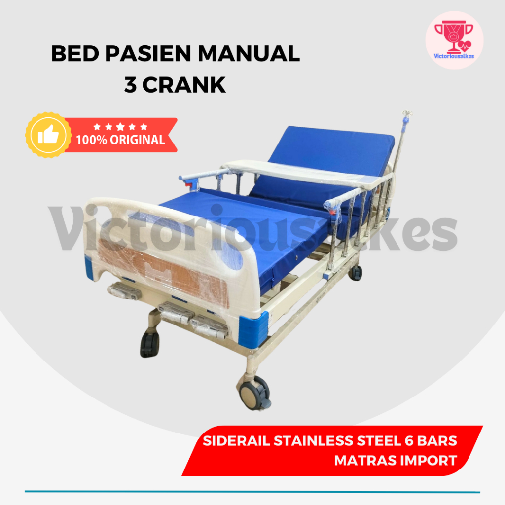 HOSPITAL BED 3 CRANK/BED PASIEN 3 CRANK ABS - MATRAS IMPORT