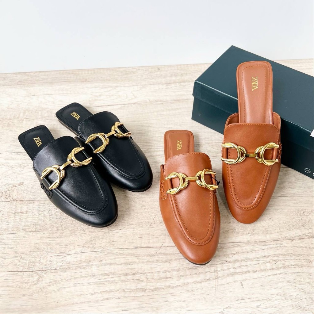 Z101665 SANDAL FLAT WANITA ZARA ORIGINAL