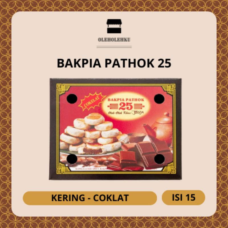 

Bakpia Pathok 25 Kering Coklat Isi 15 Oleh Oleh Khas Jogja