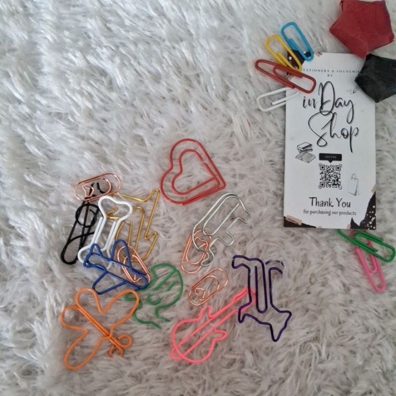 

(7pcs) Paper Clips Karakter | INDAY SHOP
