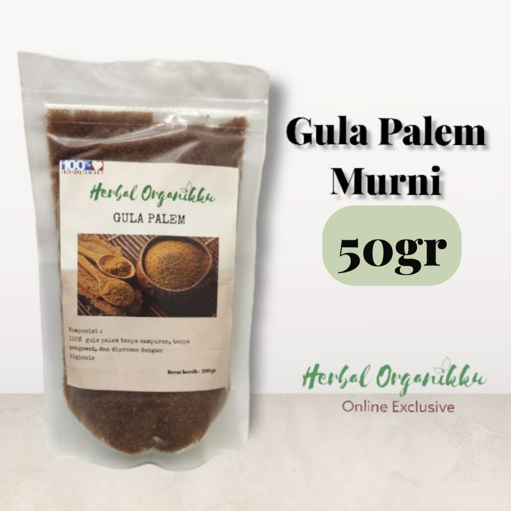 

Gula Palem / Palm Sugar 25 & 50gr. 100% Murni TANPA campuran gula