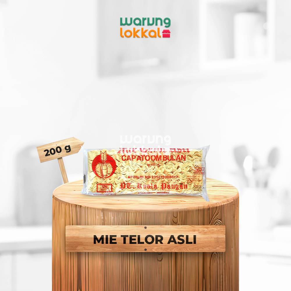 

Mie Telor Asli Cap Atoom Bulan 200g - Warung Lokkal