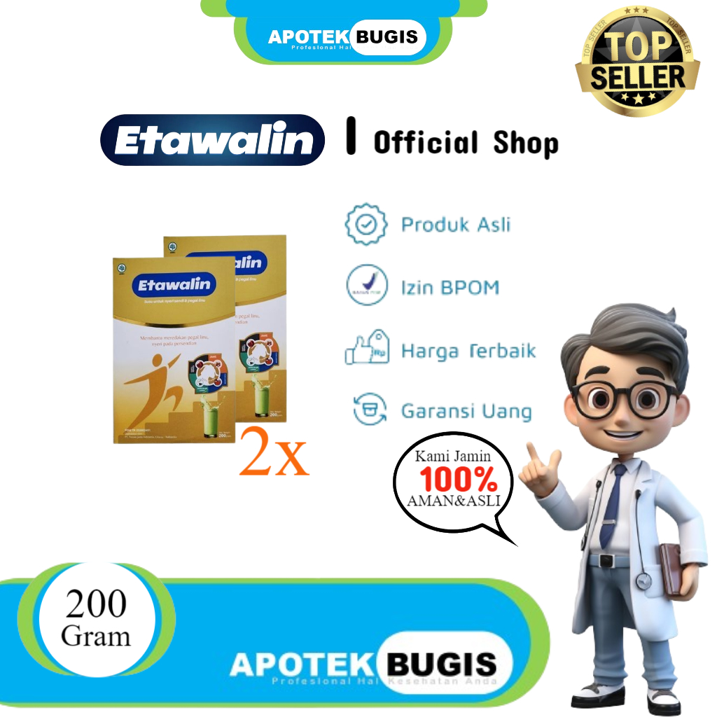 

ETAWALIN 100% ORIGINAL | 2 BOX Susu Kambing Ori Official Store Asli Ampuh Atasi Nyeri Sendi Etawalin