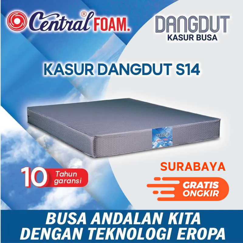 Central Kasur Busa Dangdut S14 | 90/100/120/140/160/180/200x200 | Matras Murah Tebal 14cm | SP Mattr