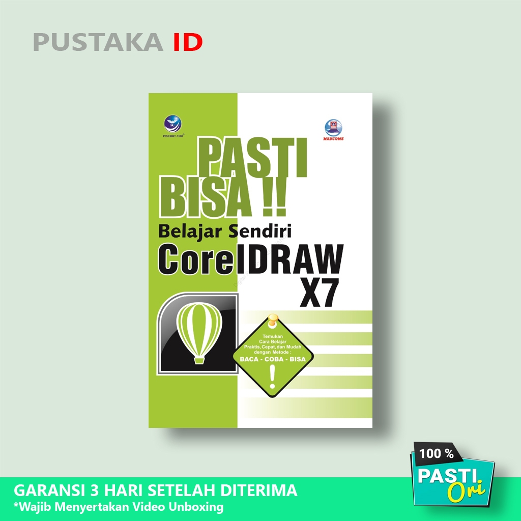 Buku Pasti Bisa Belajar Sendiri CorelDraw X7 - Original