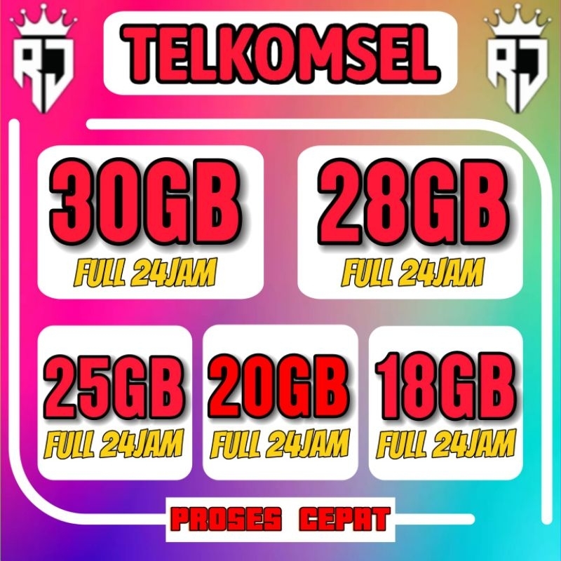 PAKET DATA TELKOMSEL FULL KUOTA FLASH 24JAM NAIONAL