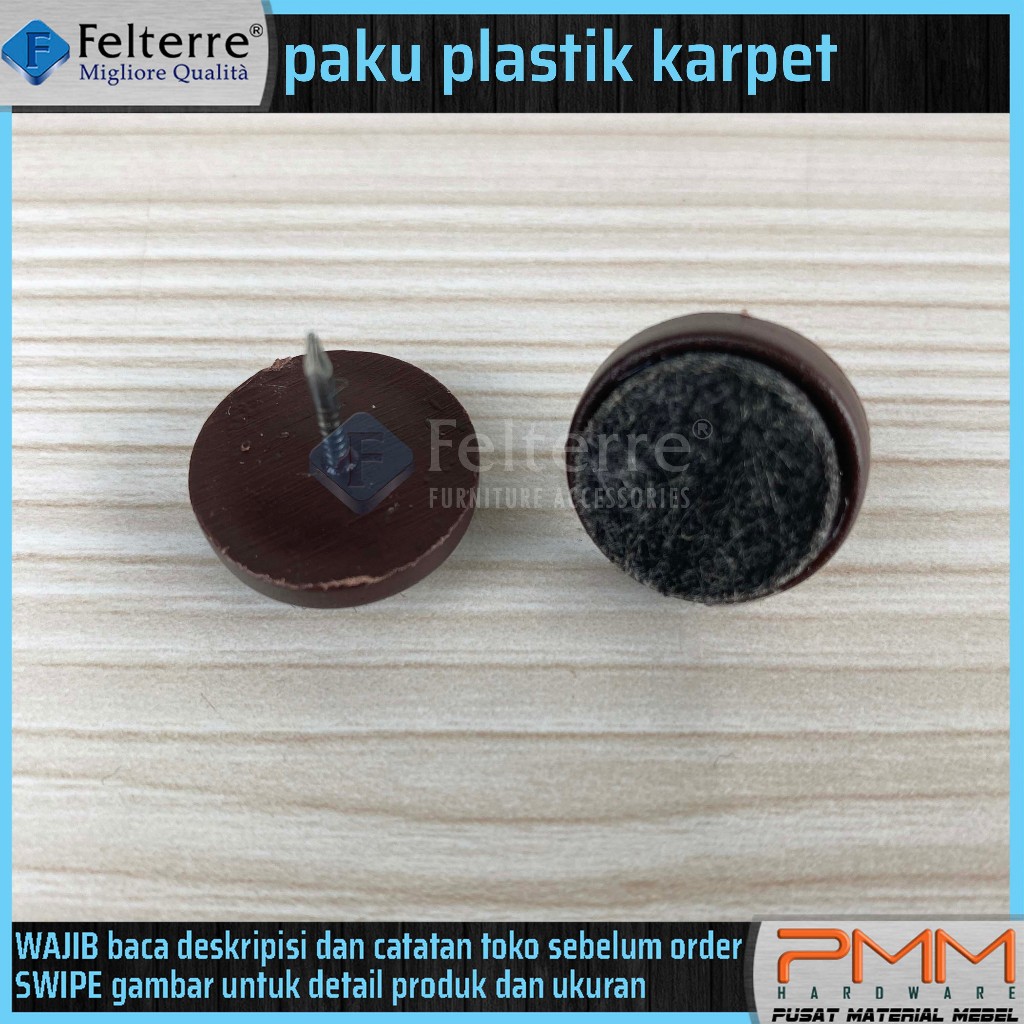 paku plastik karpet FELTERRE | paku alas kaki kursi bangku meja sofa