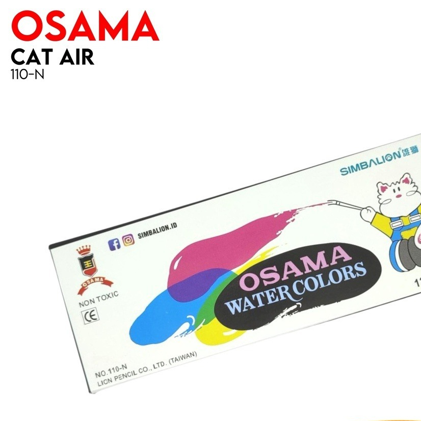 

OSAMA - CAT AIR LUKIS 110-N 12 WARNA