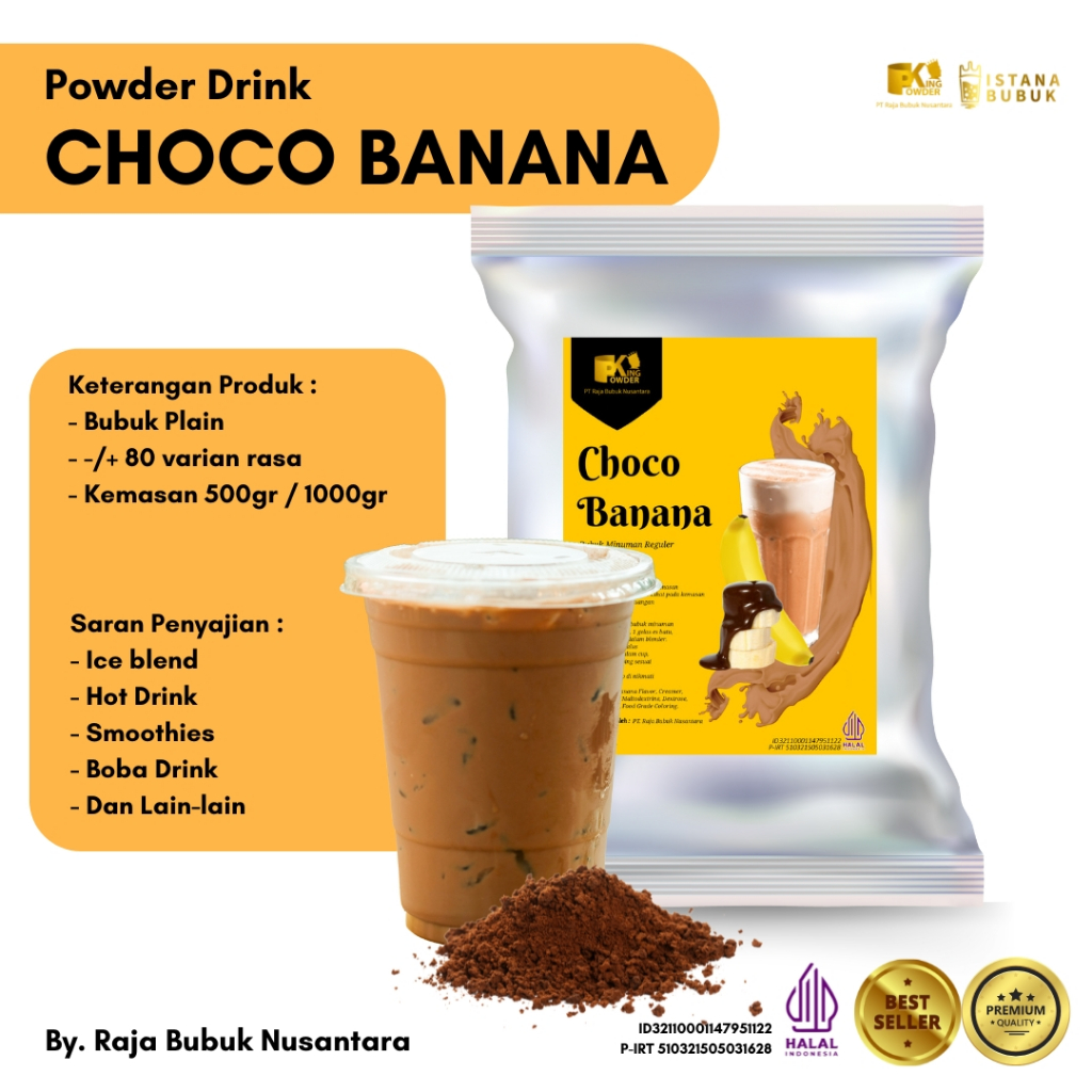 

Bubuk Minuman Choco Banana Bubuk Minuman Coklat Pisang Powder Drink Choco Banana