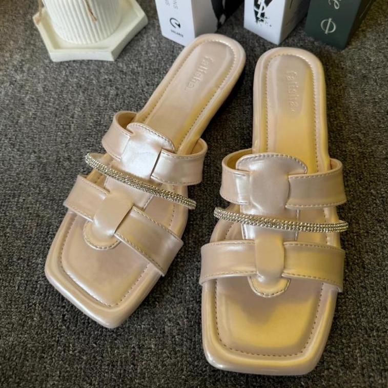 sendal falisha.id Marbela 02 Sendal slide Sandal Wanita Sandal teplek Sandal Hak wanita fashion