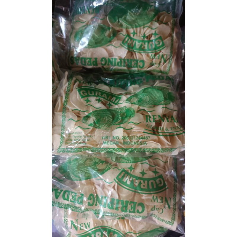 

keripik ceriping pedas gurami