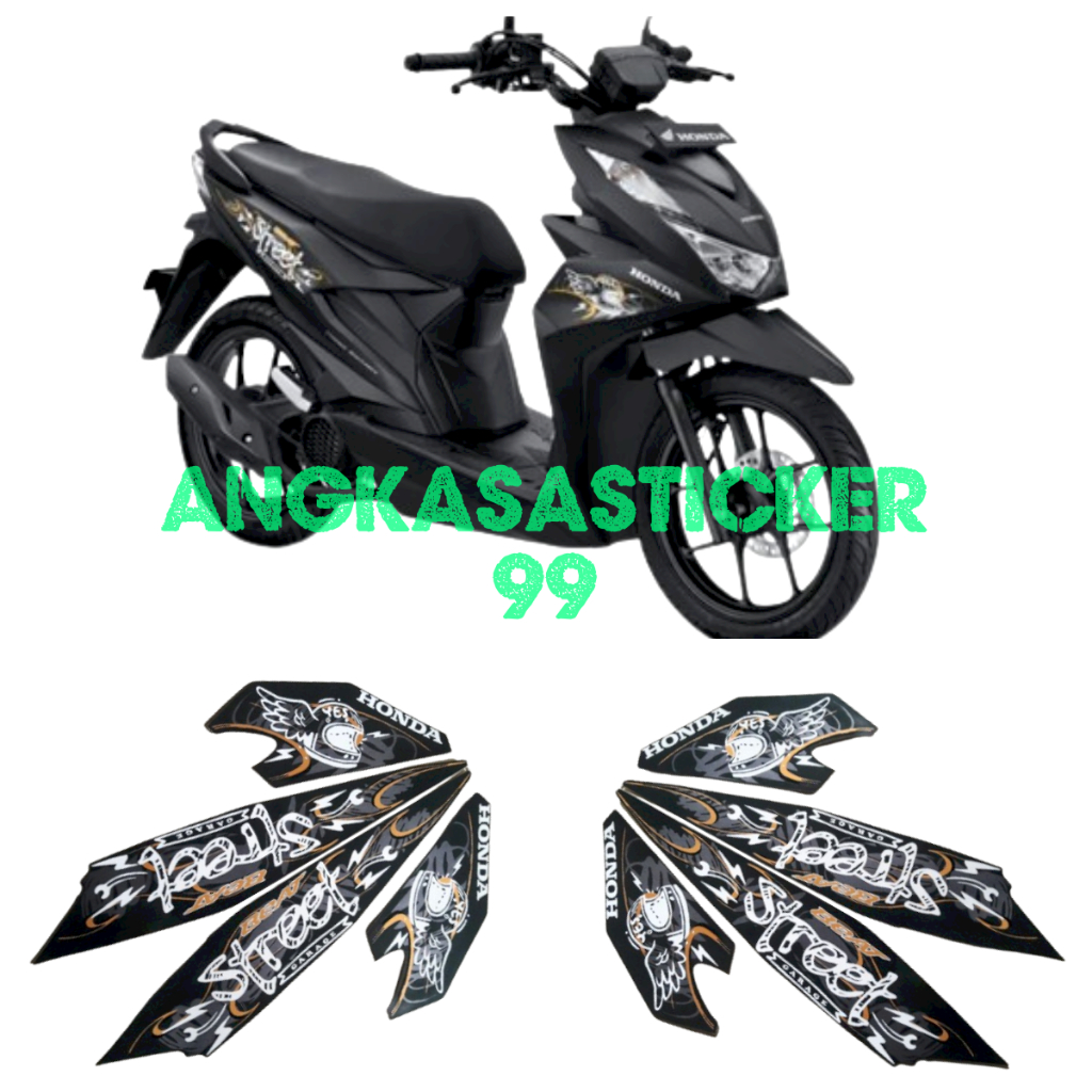 stiker striping motor honda beat street 2021
