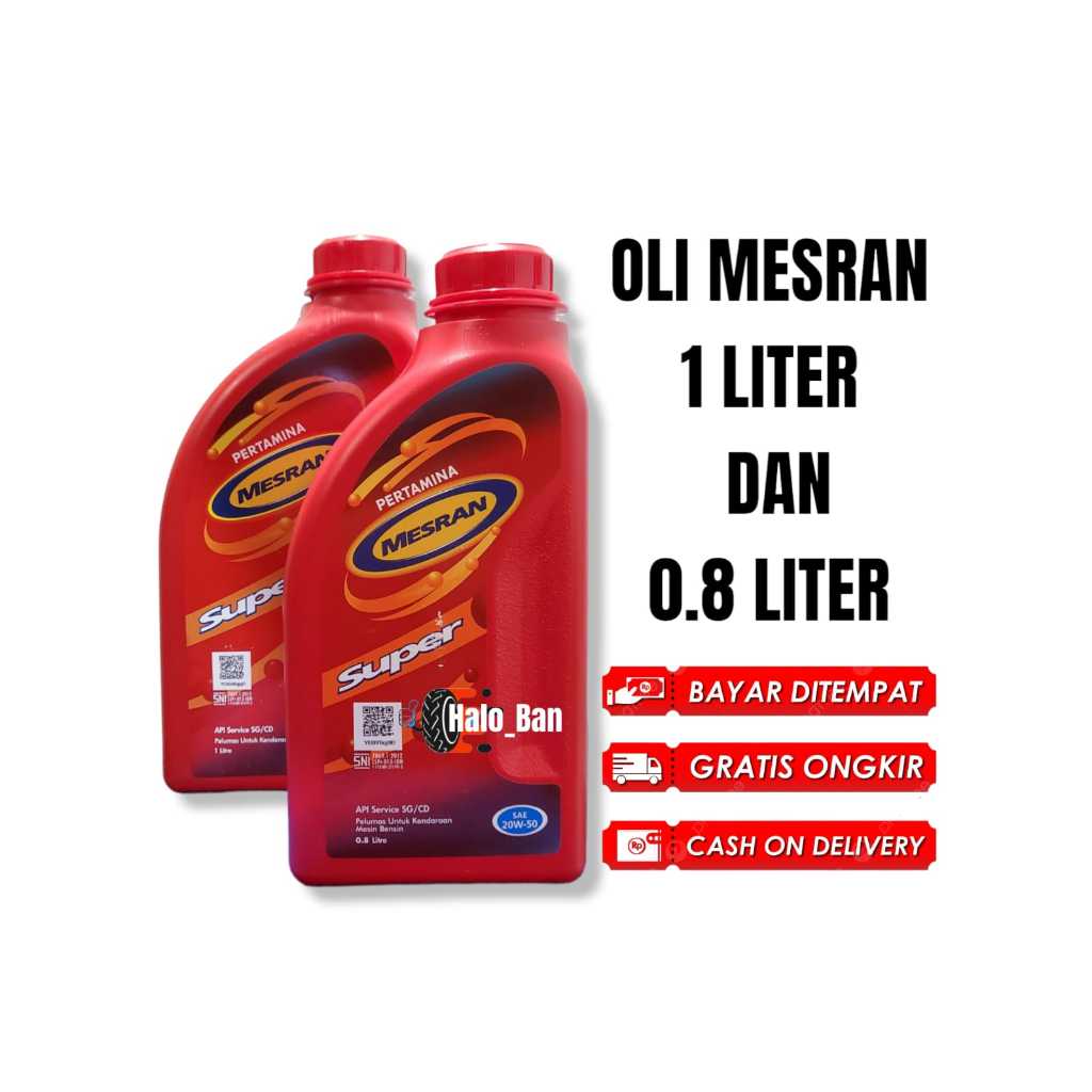 OLI MESRAN 0.8 LITER DAN 1 LITER ORIGINAL oli mesran oli mesin oil mesin oli 1 liter oli 0.8 liter o