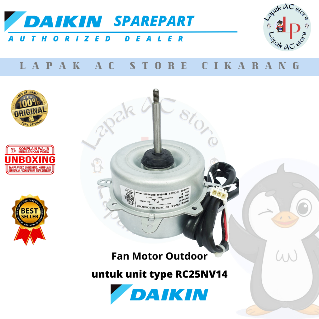 Fan Motor Outdoor AC DAIKIN Thailand 1PK RC25NV14