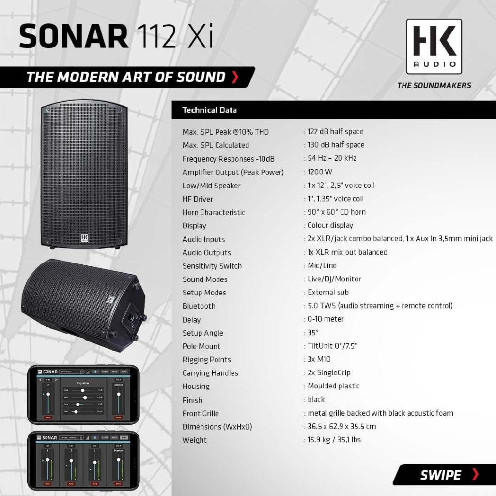 Speaker Aktif HK Audio Sonar 112 XI