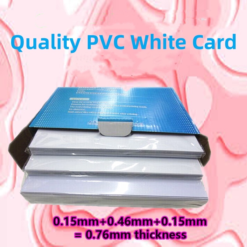 

A4 50PCS/Pack CUYI PVC Sheets ID Card Frame ID Card 0.15+0.46+0.15mm Bebas Laminasi