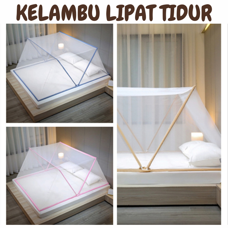 Kelambu Anti Nyamuk Tenda Lipat Kotak Premium