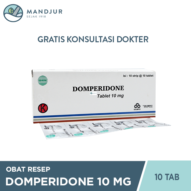 Domperidone 10 Mg Strip 10 Tablet