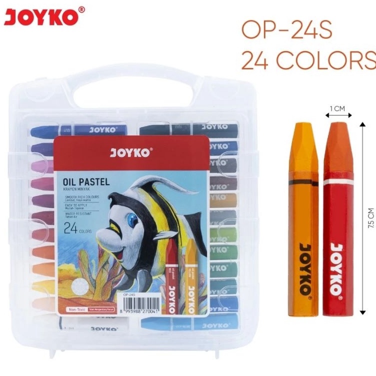 

KRAYON CRAYON OIL PASTEL JOYKO 24 WARNA KODE W9E6