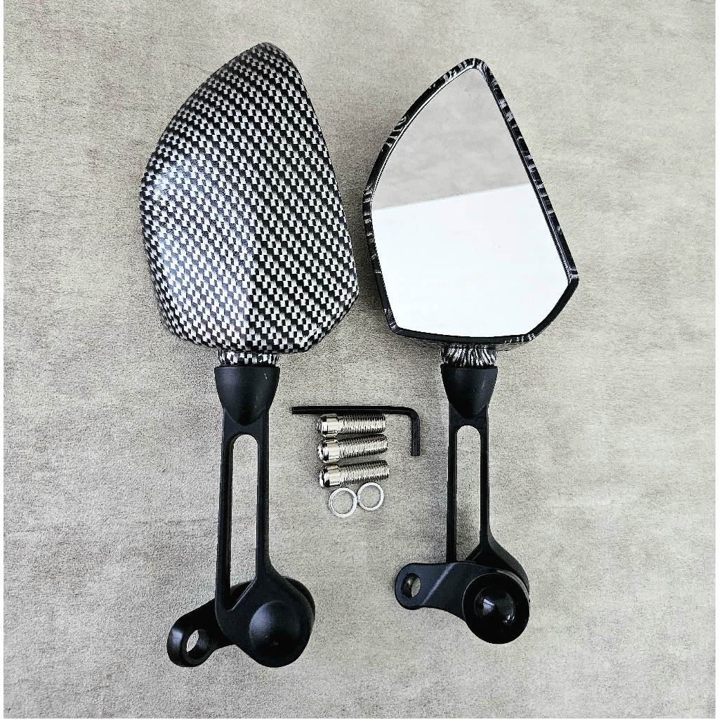 Spion ducati nmax model carbon aksesoris motor aerox , vario 150 , pcx 160 universal
