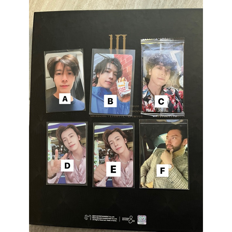 Photocard Super Junior Donghae PC Superjunior Donghae Siwon Eunhyuk kyuhyun Yesung