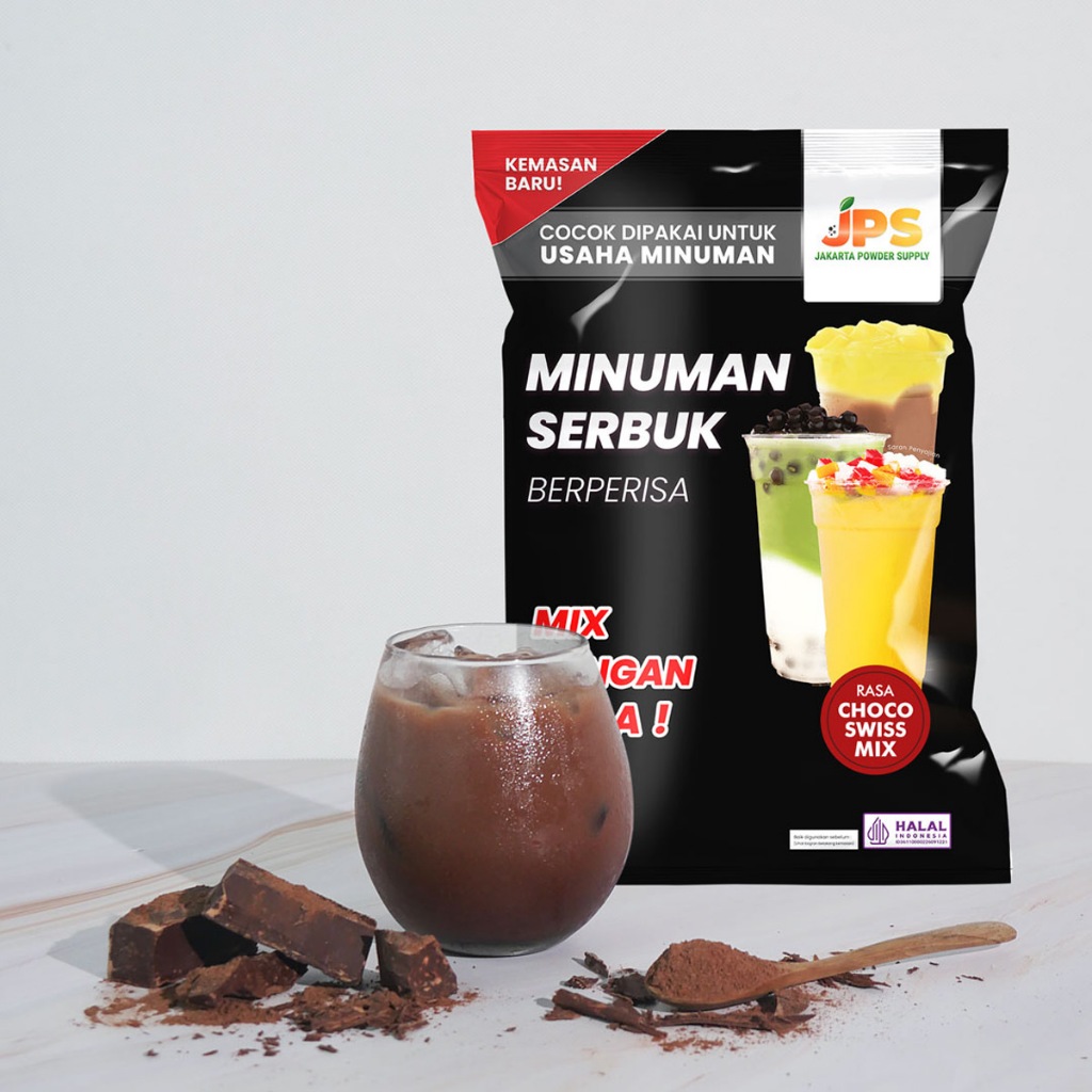 

JPS Mix Choco Swiss 1 kg Bubuk Minuman Dengan Gula / Serbuk Instan Cokelat / Chocolate Powder