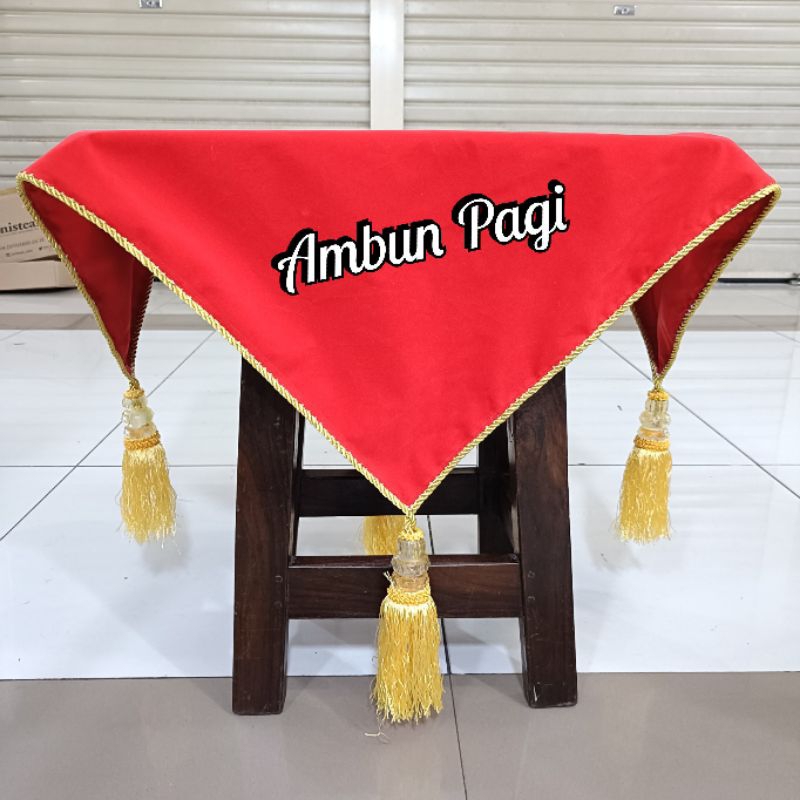 

best seller custom warna alas baki upacara bendera polos pake bandulan