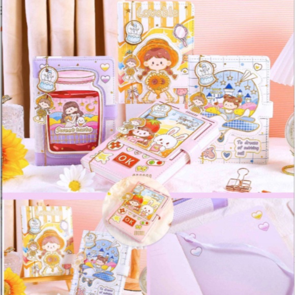 

SEGERA BELI Sunflowers Girl Design For Notebook Planner Notebook Premium Design Full Colors Monthly weekly daily Planner