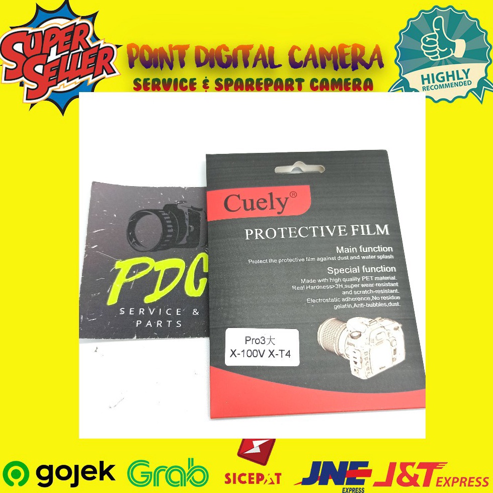 CUCIGUDANG Tempered Glass Kaca Anti Gores Fuji Fuji Film Pro 3 X1V XT4 XT4