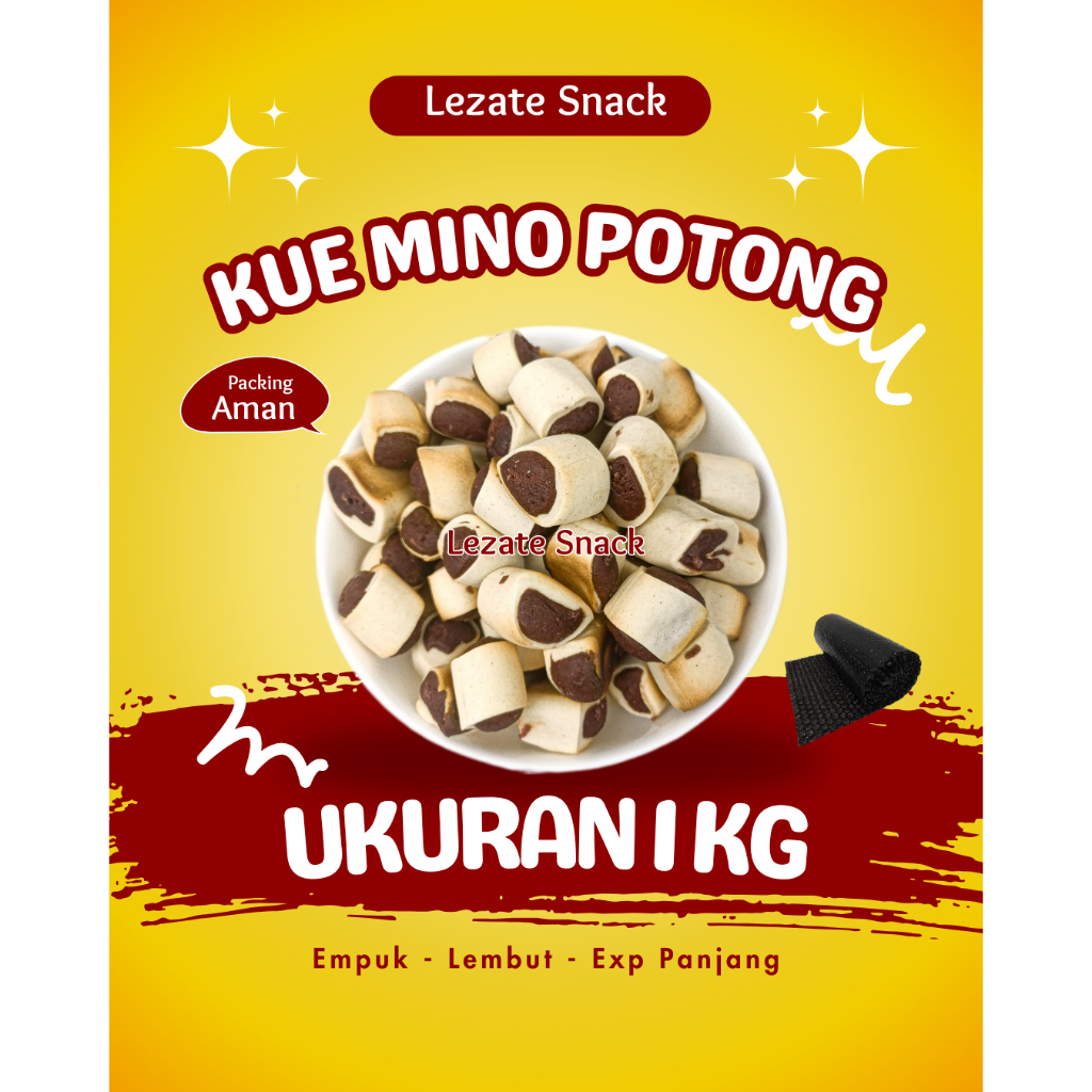 

Kue Nopia Potong Kiloan 1KG Empuk Murah Rasa Gula Jawa Kue Mino Roti Pia Gula Aren Cemilan Jadul Lezate Snack