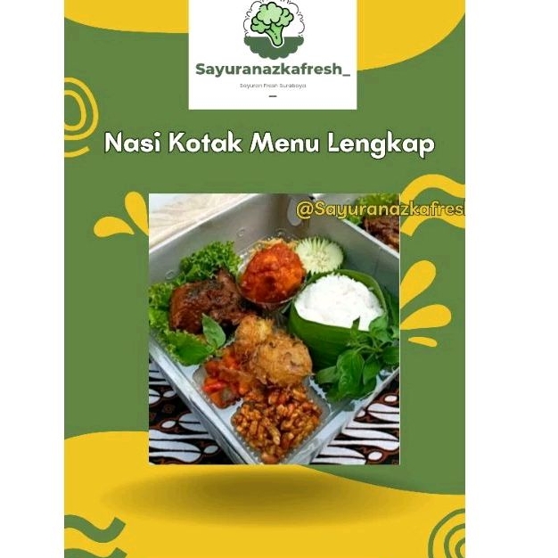 

Nasi Kotak Menu Lengkap Minim 10 Box [Pemesanan Wajib H-1]