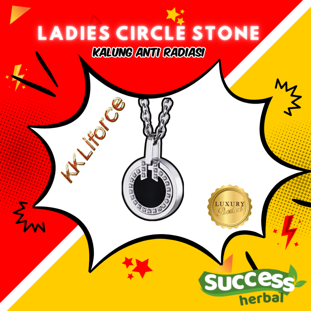 Kalung Energi untuk Kesehatan wanita  KK Liforce KK Lifeforce LADIES CIRCLE STONE original asli prom