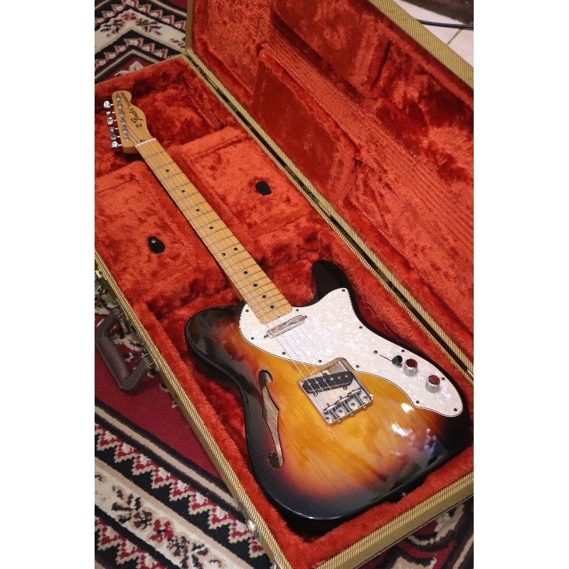 Fender Telecaster Thinline Made in Mexico Sunburst Color
