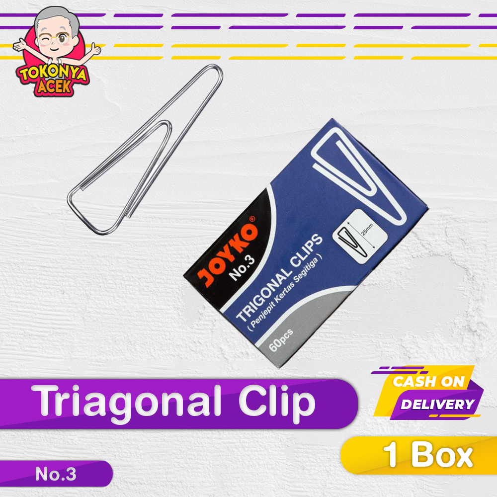 

Paperclip / Penjepit Kertas Joyko No 3 per Kotak