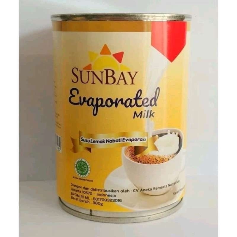 

susu sunbay evaporasi milk 380gr