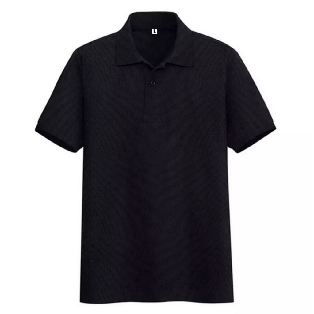 liso wear - Polo Shirt Hitam | Kaos Kerah Pria Poloshirt Lengan Pendek | Kaos Seragam Polos Grosir