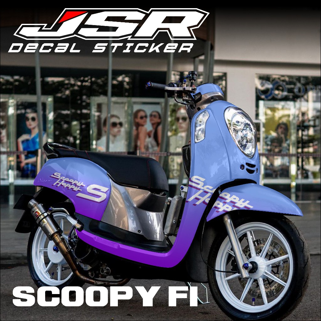 COD, DECAL STICKER SCOOPY FI LAMA 2014-2017, STICKER FULL BODY SCOOPY MOTIF KOMBINASI WARNA KEREN