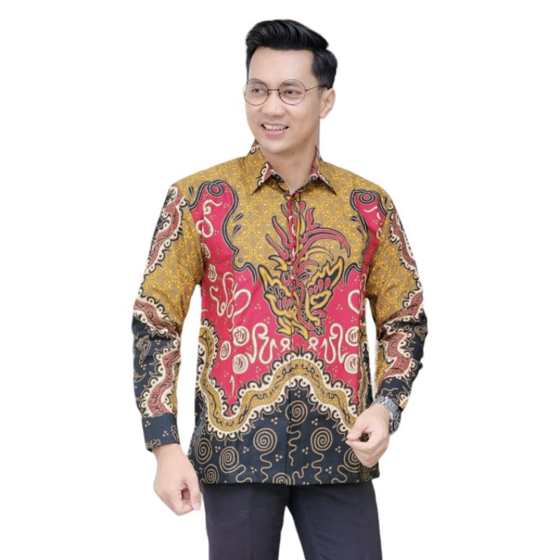 Kemeja Batik Kuning Batik Mustard Pria Kemeja Batik Premium Baju Batik Sragenan Pria Dewasa Mewah 20