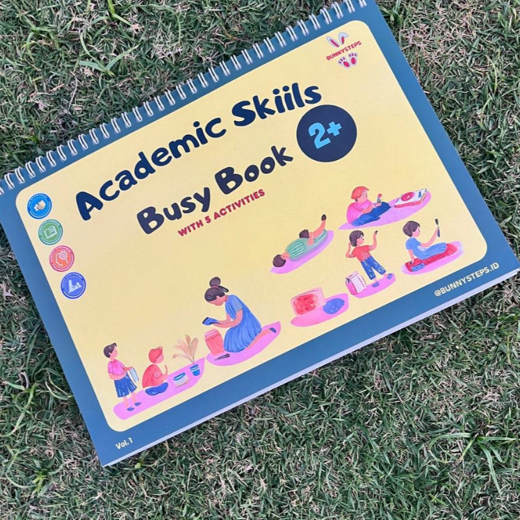 [BunnySteps] Academic Skills Busy Book Vol.1 - Buku Aktivitas Anak - Preschool 2 Tahun - PAUD 3-4 Ta