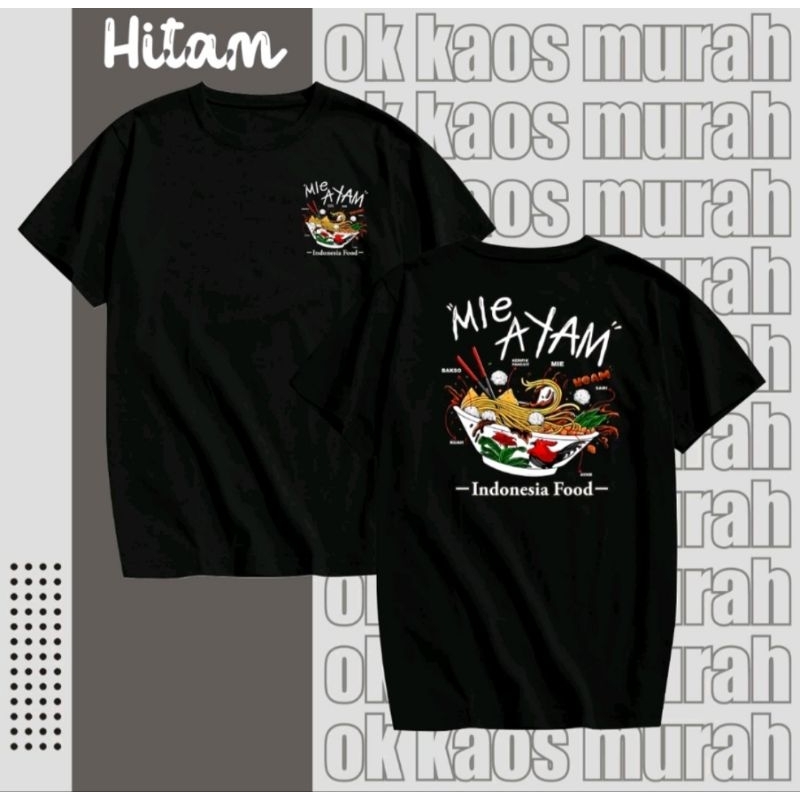 KAOS INDONESIA FOOD MIE AYAM