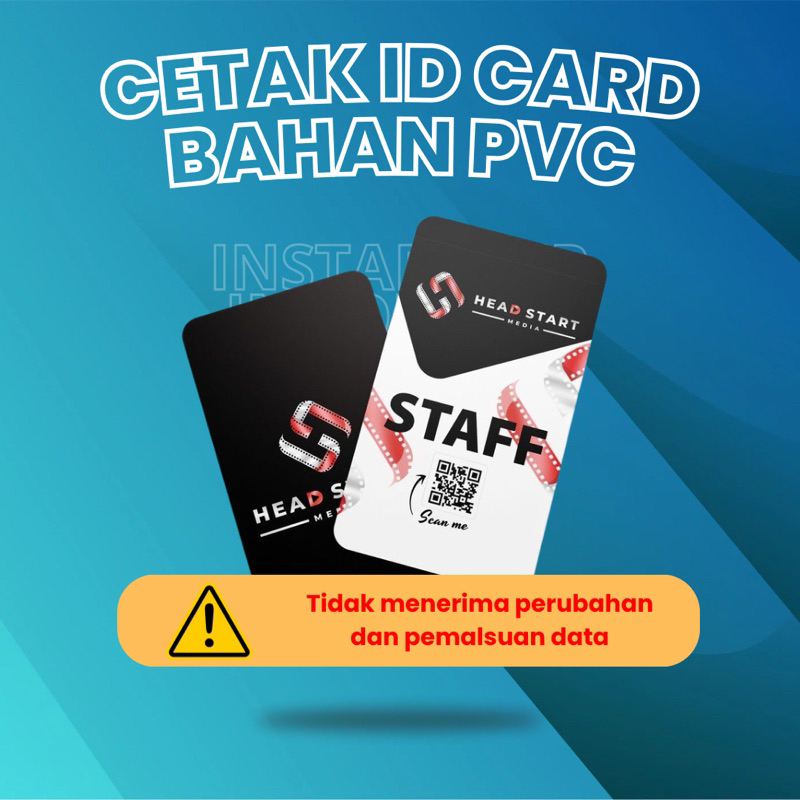 

CETAK ID CARD CUSTOM / NAME TAG BAHAN PVC
