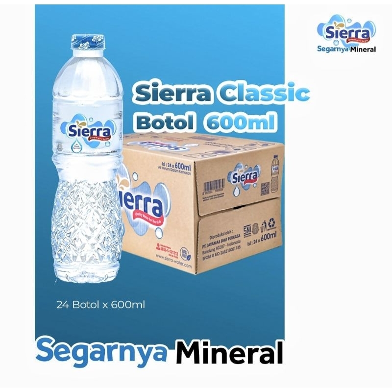 

Air Mineral Sierra Botol 600ml isi 24 murah instan Bandung