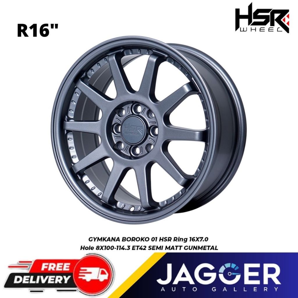 Velg mobil baut 4 ring 16 avanza/xenia, jazz, agya/ayla, brio, sigra HSR GYMKANA BOROKO