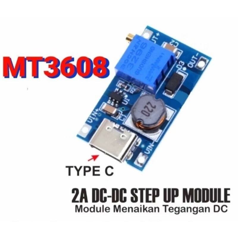 MT3608 DC to DC  MT 3608 STEP UP TYPE C